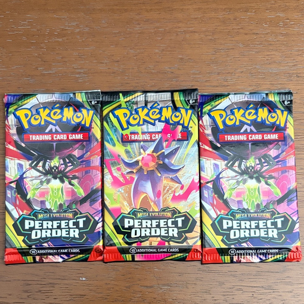 Pokemon Mega Evolution Perfect Order 3 pack bundle